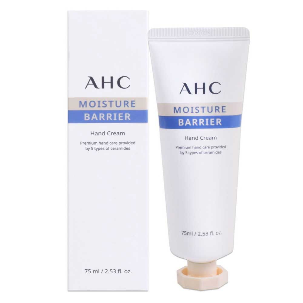 AHC Moisture Barrier Hand Cream 75ml – Ceramide & Shea Butter, Moisturizing Hand Care with Olive Oil, Vitamin E & 5 Ceramides _ Made in KOREA